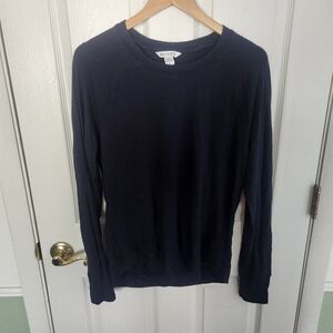 Athleta Blue Crew Neck Sweater Versatile Knit Size M
